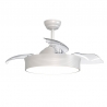 Bombay L White with DC motor, LED light and retractable blades by Sulion