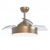 Bombay S Bronze with DC motor, LED light and retractable blades by Sulion