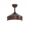 Bombay S Brown with DC motor, LED light and retractable blades by Sulion