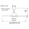 ECO NEO III 103 WE-WE/LG White Gray with DC motor by Casafan