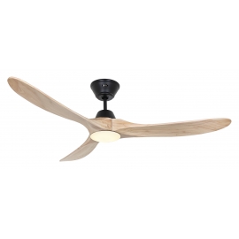 ECO GENUINO 122 NT Matt Black with DC motor and LED Light by Casafan