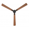 ECO NEO III 152 BG-SW/TK Basalt Black - Teak with DC motor by Casafan