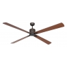 ECO NEO III 180 BZ-NB/KI Bronze Cherry - Walnut with DC motor by Casafan