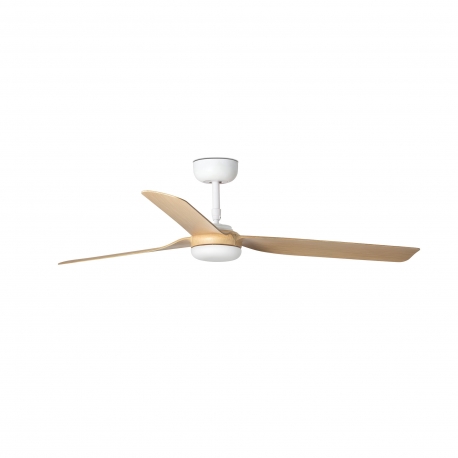 Punt White - Natural wood  with DC motor by Faro