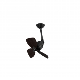 Vedra Dark Brown Wall fan retro design by Faro