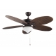 Phuket ceiling fan with light by La Creu