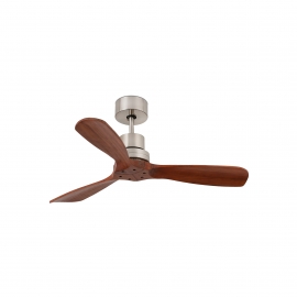 MINI LANTAU 107 cm. Mat Nickel Walnut with DC motor by Faro