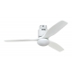 Aerodynamix White/White DC ceiling fan with light & remote control by Casafan