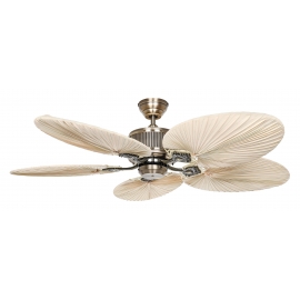 Caribbean Dream Eco II ΜA-PLM Antique Brass - Palm with DC motor by Casafan