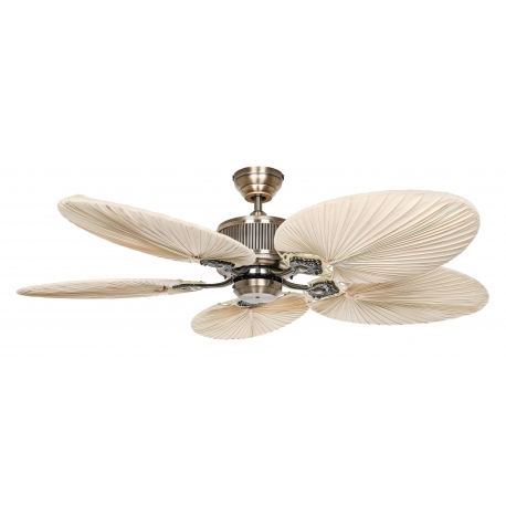 Caribbean Dream Eco II ΜA-PLM Antique Brass - Palm with DC motor by Casafan