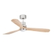 LANTAU 132 cm Matt Nickel Pine with DC motor and LED light by Faro
