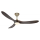 Eco Genuino L 152 Brass Walnut with DC motor and LED light by Casafan