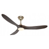Eco Genuino L 152 Brass Walnut with DC motor and LED light by Casafan