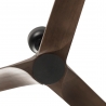 Heywood S Black Natural wood with DC motor by Faro