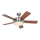 Titanium 105  Chrome Cherry / Walnut with light and remote control by Casafan