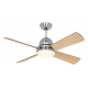 Libeccio 120 Βrushed Αuminum Cherry / Maple with light and remote control by Casafan