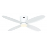 ECO Plano II White  112 with DC motor & LED light by Casafan