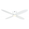 ECO Plano II White  132 with DC motor & LED light by Casafan