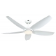 Eco Volare 142 White with DC motor and LED light by Casafan