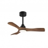 Carla S 91 Black Walnut Outdoor Ceiling fan with DC motor and LED light by Sulion