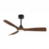 Carla  L 132 Black Walnut Outdoor Ceiling fan with DC motor and LED light by Sulion