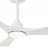 Carla S 91 White Natural Outdoor Ceiling fan with DC motor and LED light by Sulion