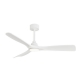 Carla  L 132 White Outdoor Ceiling fan with DC motor and LED light by Sulion