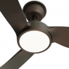 Dana White Outdoor ceiling fan with DC motor and LED light by Sulion