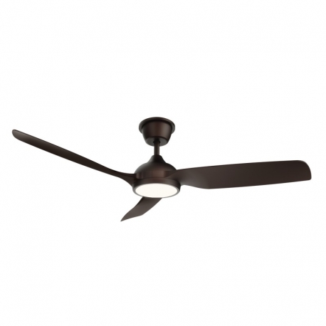 Dana White Outdoor ceiling fan with DC motor and LED light by Sulion