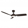 Dana Black Outdoor ceiling fan with DC motor and LED light by Sulion
