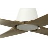 Typhoon Outdoor White - Maple ceiling fan with DC motor and LED light  by FARO