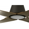 Typhoon Outdoor Brown - Maple ceiling fan with DC motor and LED light  by FARO