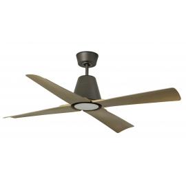 Typhoon Outdoor Brown - Maple ceiling fan with DC motor and LED light  by FARO