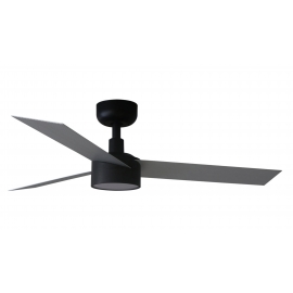 Cruiser S Black ceiling fan with DC motor and LED light by FARO
