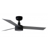 Cruiser S Black ceiling fan with DC motor and LED light by FARO