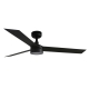 Cruiser L Black ceiling fan with DC motor and LED light by FARO