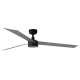 Cruiser XL Alu ceiling fan with DC motor and LED light by FARO