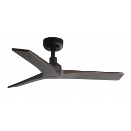 Klim S Black Walnut ceiling fan with DC motor  by FARO