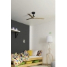 Klim S Black Walnut ceiling fan with DC motor  by FARO
