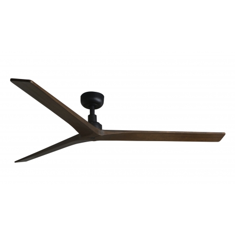 Klim M Black Walnut ceiling fan with DC motor  by FARO