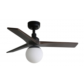 Klim S Black Walnut ceiling fan with DC motor  by FARO