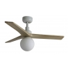 Klim S Black Oak ceiling fan with DC motor and light by FARO