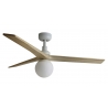 Klim M Black Oak ceiling fan with DC motor and light by FARO