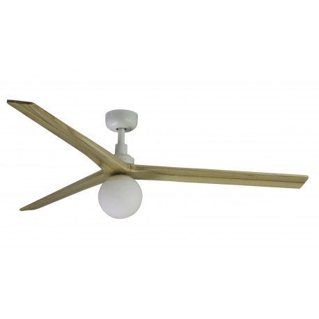 Klim L Black Oak ceiling fan with DC motor and light by FARO