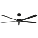 Monza Outdoor Black ceiling fan with DC motor  by Beacon