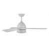 Vector White ceiling fan with DC motor and LED light by Beacon