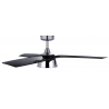 Vector White ceiling fan with DC motor and LED light by Beacon