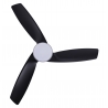 Vector White ceiling fan with DC motor and LED light by Beacon