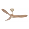 ECO GENUINO 122 NT Brushed Brass - Oak with DC motor and remote control by Casafan