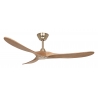 ECO GENUINO 152 Brushed Brass - Oak with DC motor and remote control by Casafan